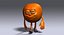 Personnage de dessin orange truqué