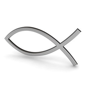 jesus fish 3d model
