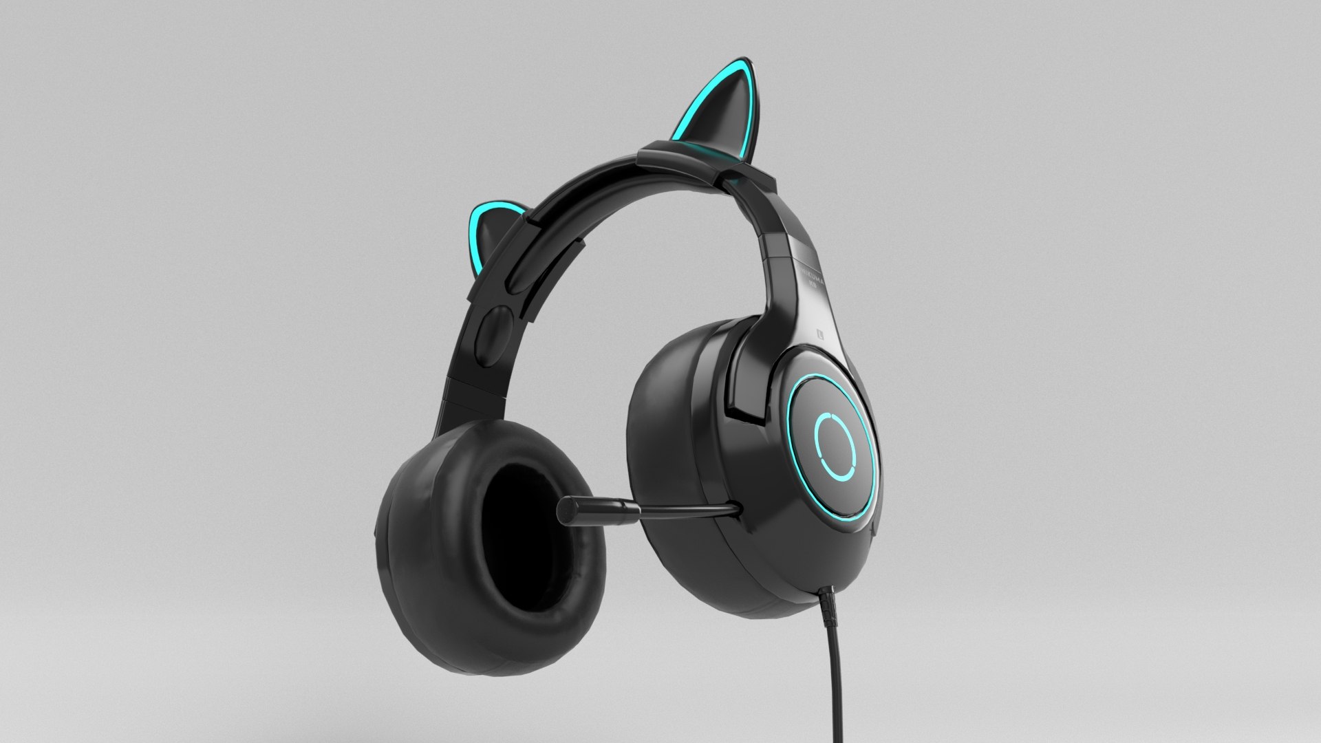 Cat Ears Gaming Headphones 3D Model - TurboSquid 1758549