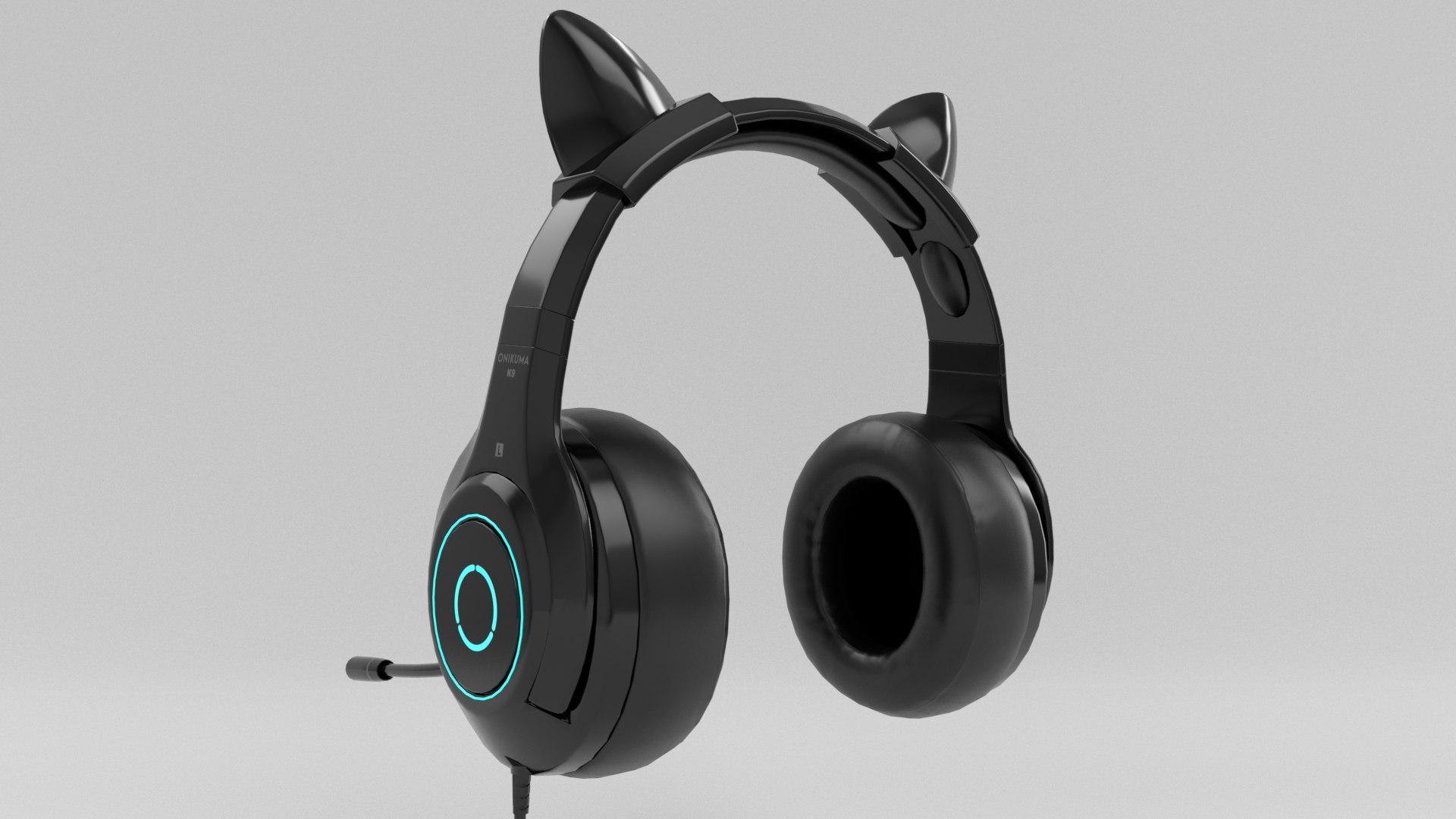 Cat Ears Gaming Headphones 3D Model - TurboSquid 1758549