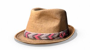 straw hat - photoscanned 3D model