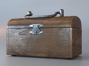 3D model chest wood