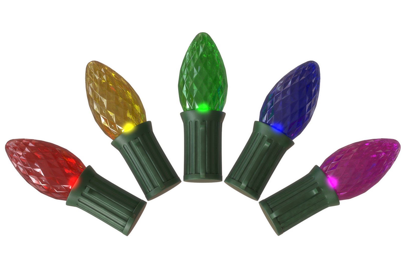 3D Bulb C7 Faceted Lights Model - TurboSquid 1478788