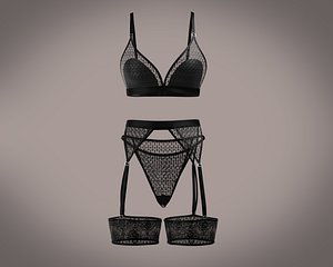 Ladies Lingerie Set-Sateen