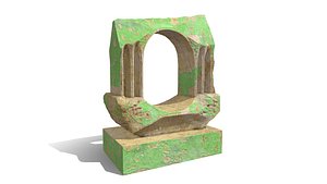 3D Old Stone Doorway