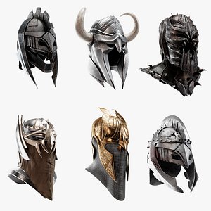 Viking Helmets 3D model