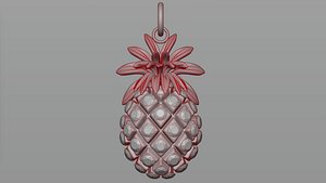 3D Pineapple pendant