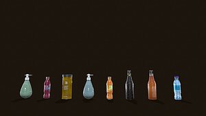 Bottles Batch 05 3D model