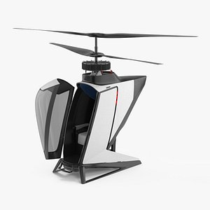 eVTOL Air Mobility Vehicle Rigged for Maya