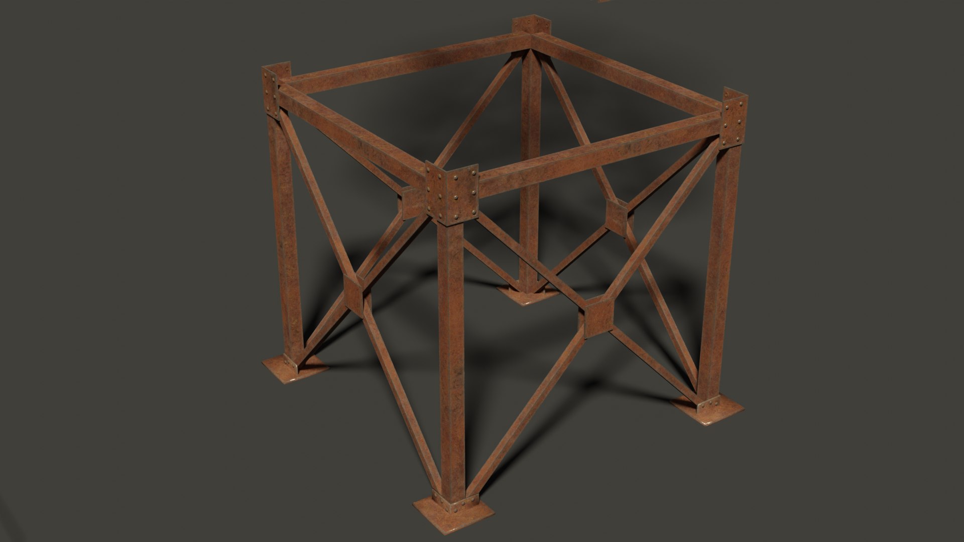 Metal Construction Rusted 3D Model - TurboSquid 2374523