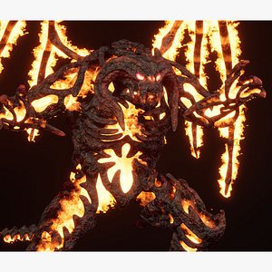Hell demon undead 3D model