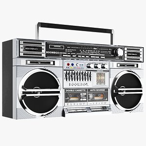 Detailed Boombox Cassette Player