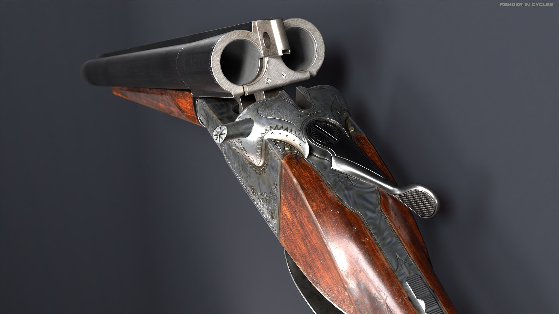 Double Barrel Sawed Off low poly Shotgun Game Ready model - TurboSquid ...