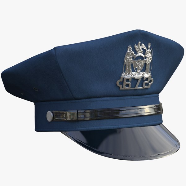 3D nypd police cap ny