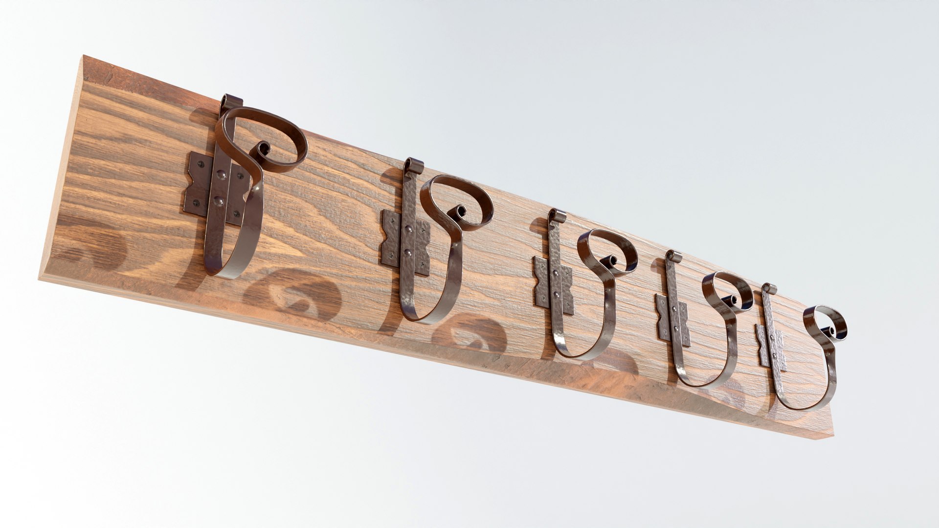 Wooden Coat Rack 3D Model - TurboSquid 1978292