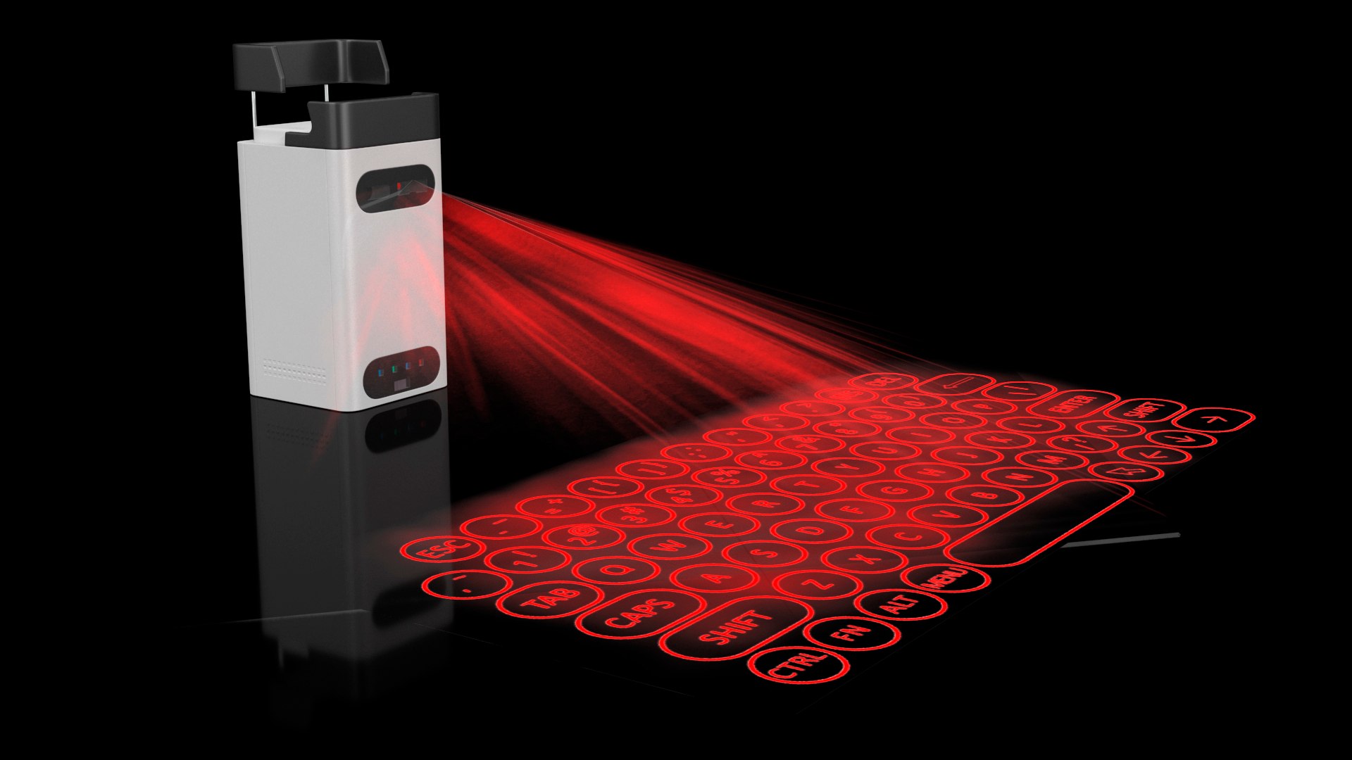 Wireless Laser Projection Virtual Keyboard 3D TurboSquid 1736755