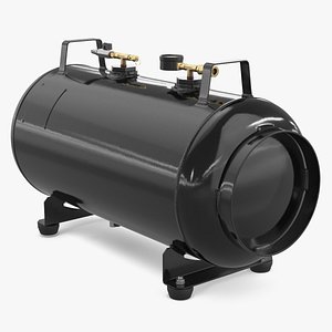 Steel Auxiliary Compressed Air Tank Black