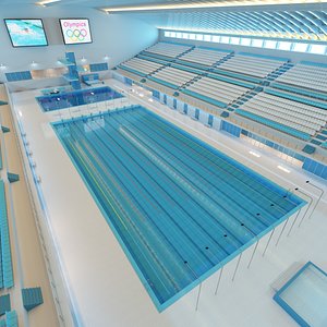 3d olympic sport swimming pool