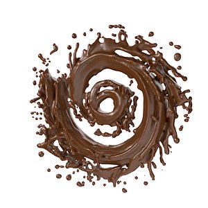 Chocolate Splash v27 3D model