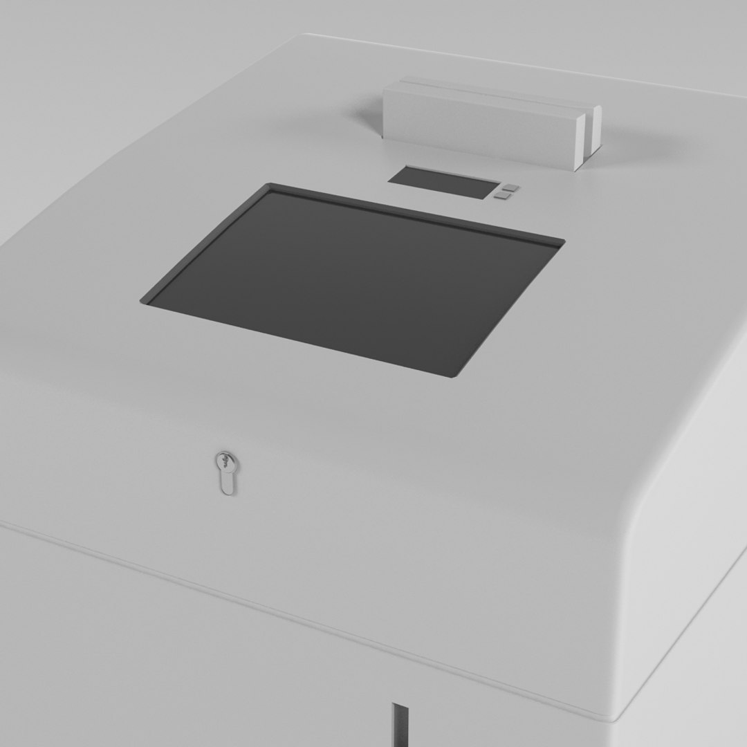 bank coin counter 3d max