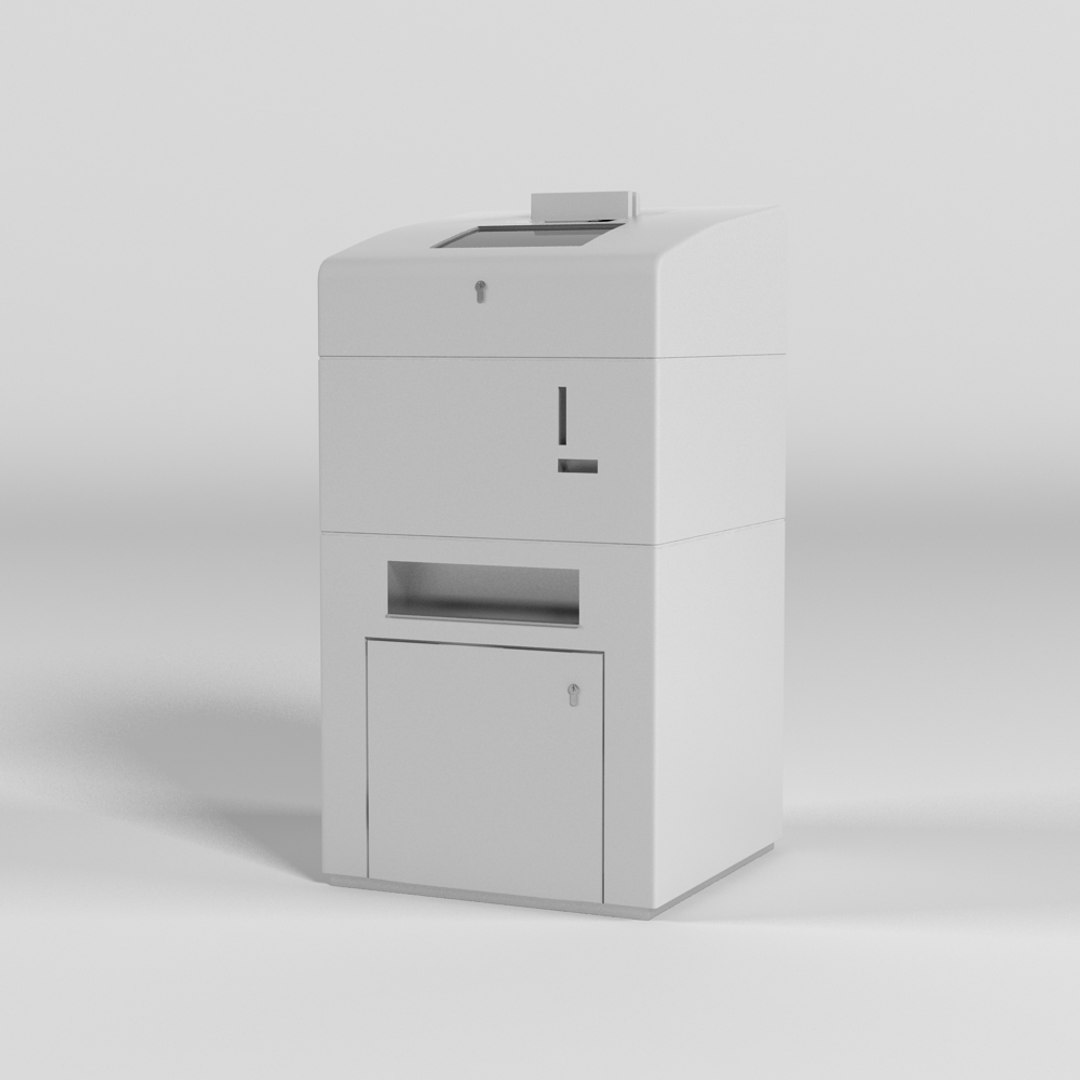 bank coin counter 3d max