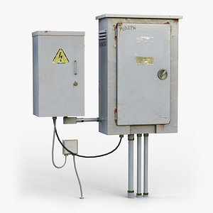 Electrical Box 03 GameReady LODs 3D