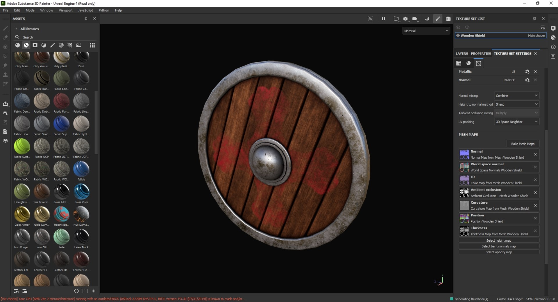 Wooden Shield Model - TurboSquid 2134261