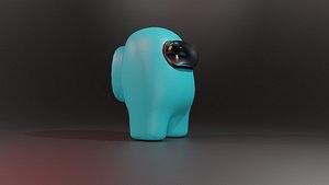 Blue among us character