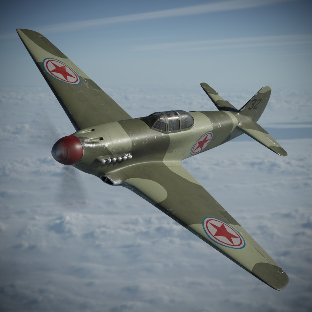 Yakovlev Yak-9 Fighter Plane Model - TurboSquid 1539242