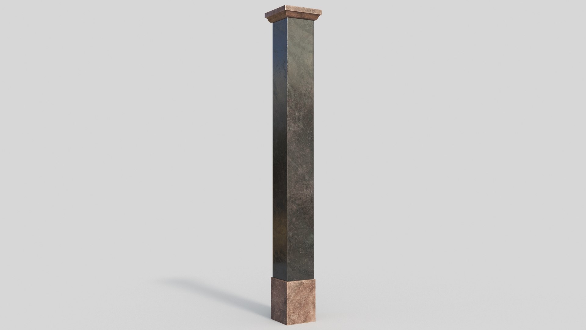 Black Marble Square Column 3D - TurboSquid 1802507