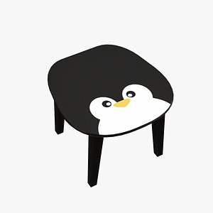 Chair 06 For Kids Low Poly 3D Model