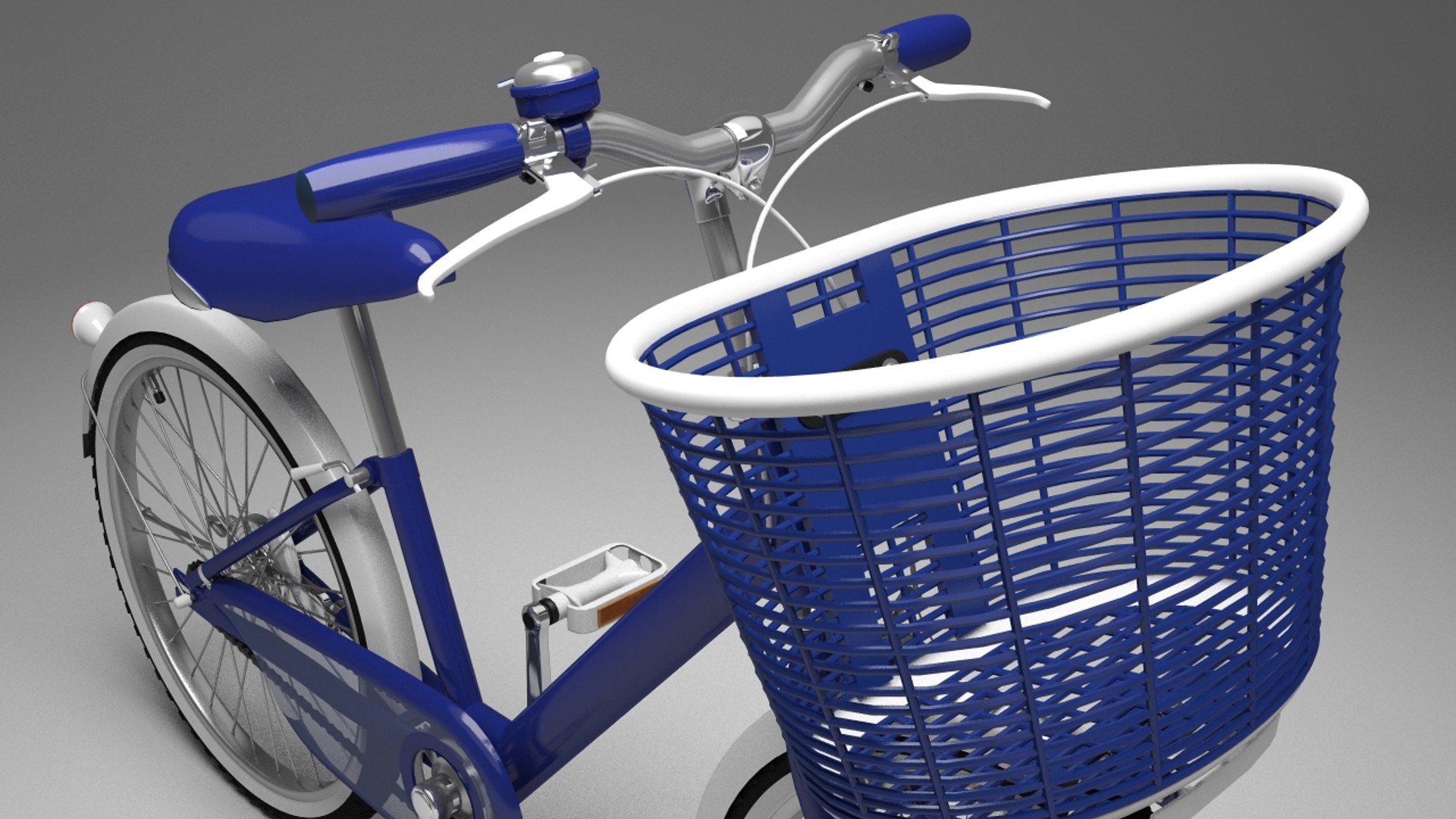 bicycle rigged ready 3d model