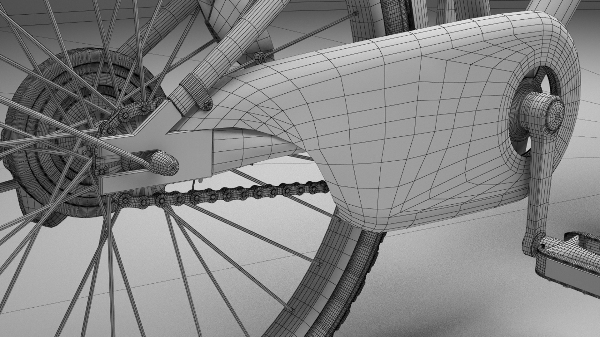 bicycle rigged ready 3d model