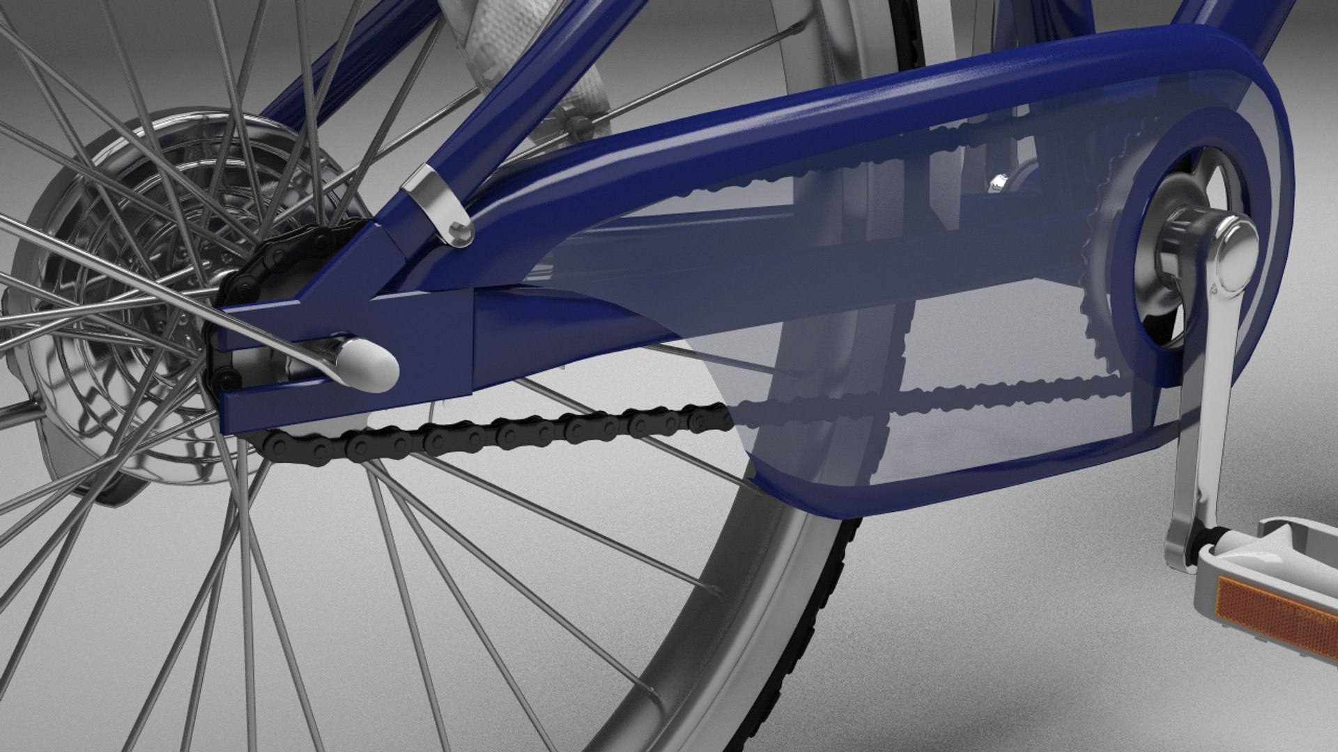 bicycle rigged ready 3d model