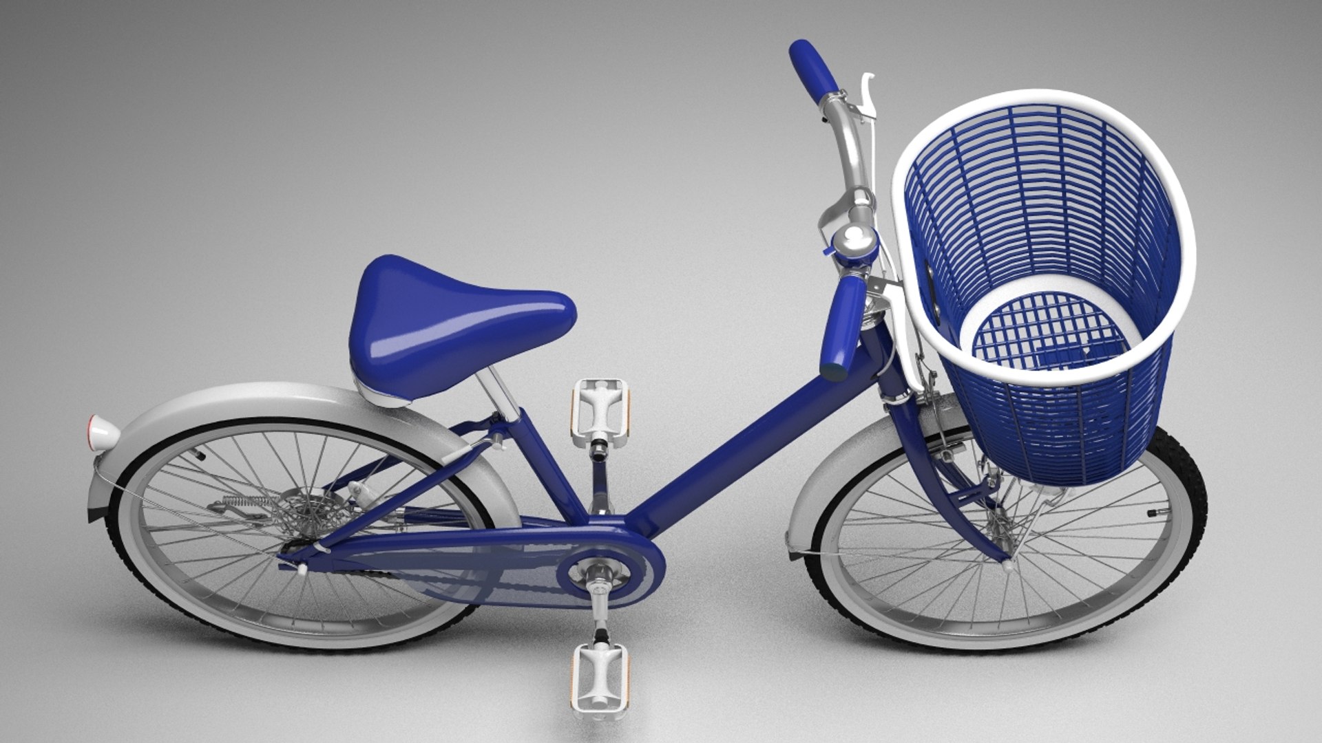 bicycle rigged ready 3d model