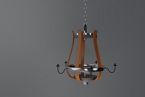 Wooden chandelier model