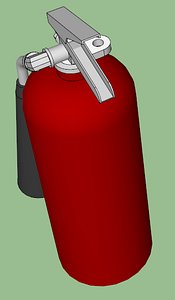 3d model co2 extinguisher fires