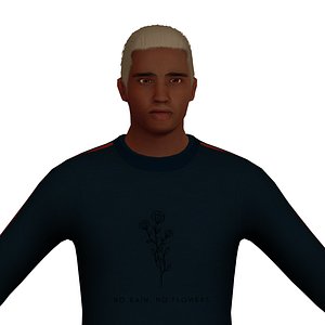 adult male dark 3D