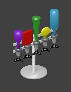 bottle dispenser 3d model