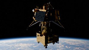 3D Chandrayaan 3 Lander model