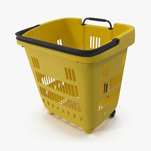 roll shopping basket folded 3D model