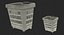 roll shopping basket folded 3D model