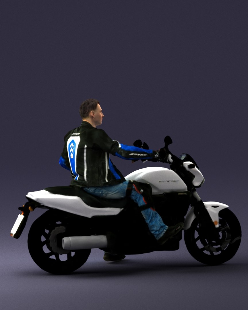 Scan Biker 3d Model