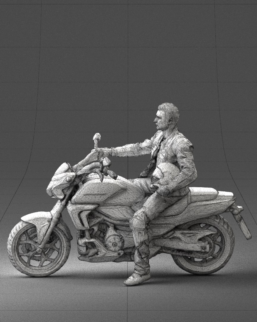 Scan Biker 3d Model