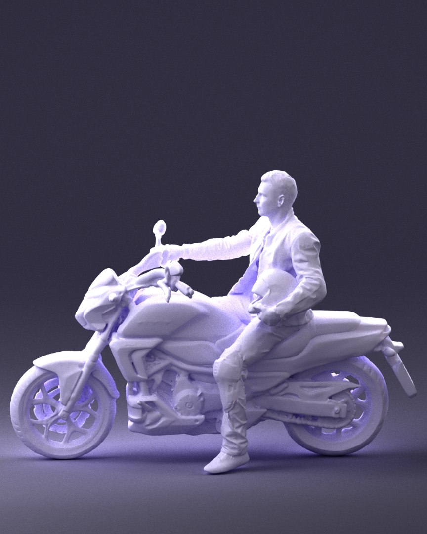 Scan Biker 3d Model