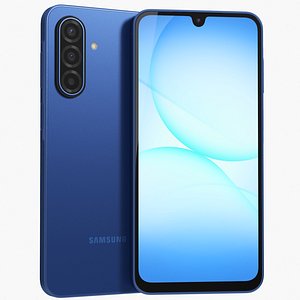3D Samsung Galaxy A17 5G Blue model