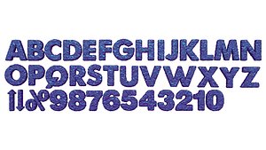 Broken Red Illuminated Alphabet