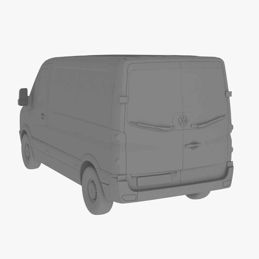 Crafter Van Normal Roof 3d Model