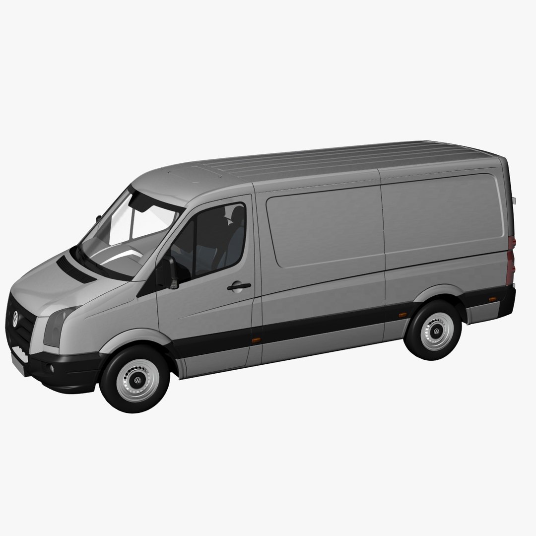 Crafter Van Normal Roof 3d Model