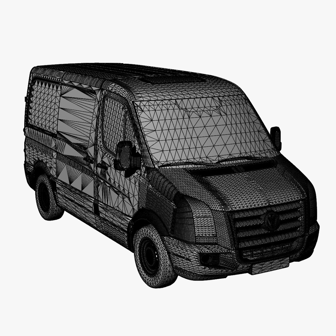 Crafter Van Normal Roof 3d Model